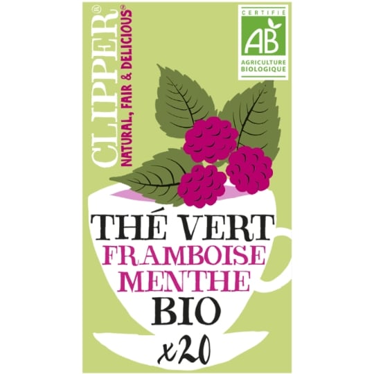 Thé Vert Framboise Menthe Bio CLIPPER