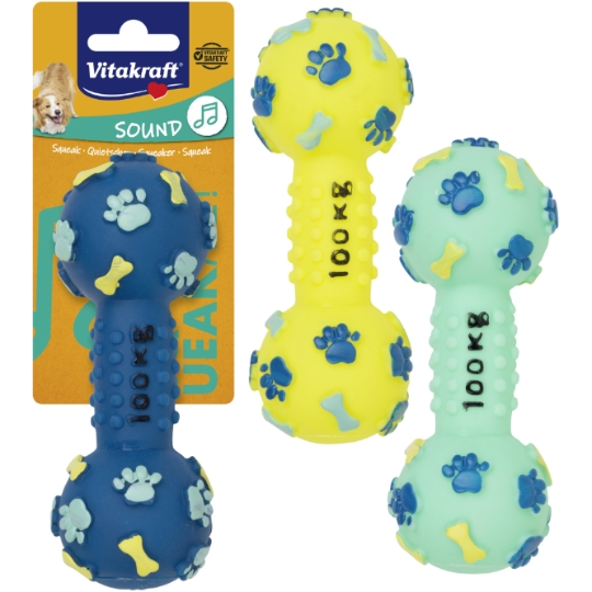 Jouet pour Chien Sonore en Forme d'Haltère 15cm VITAKRAFT