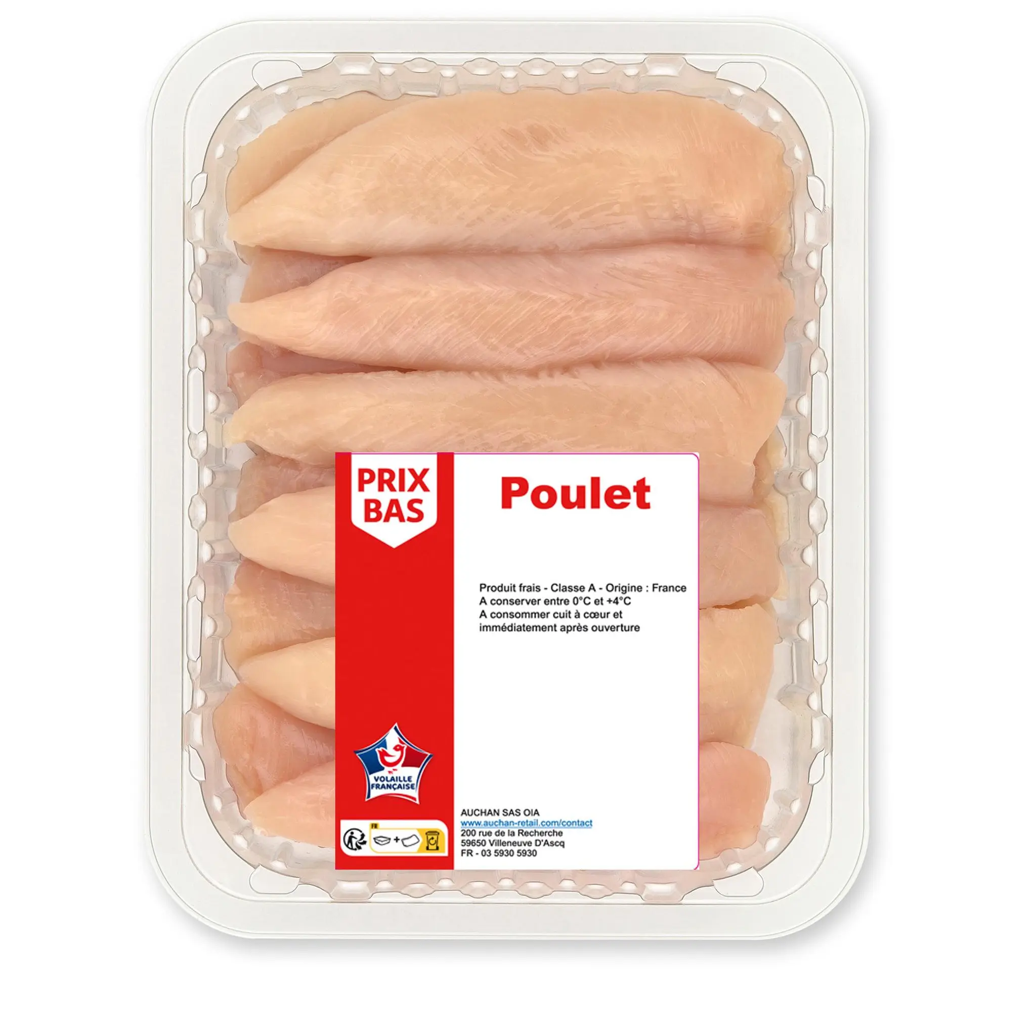 PRIX BAS Aiguillettes de poulet