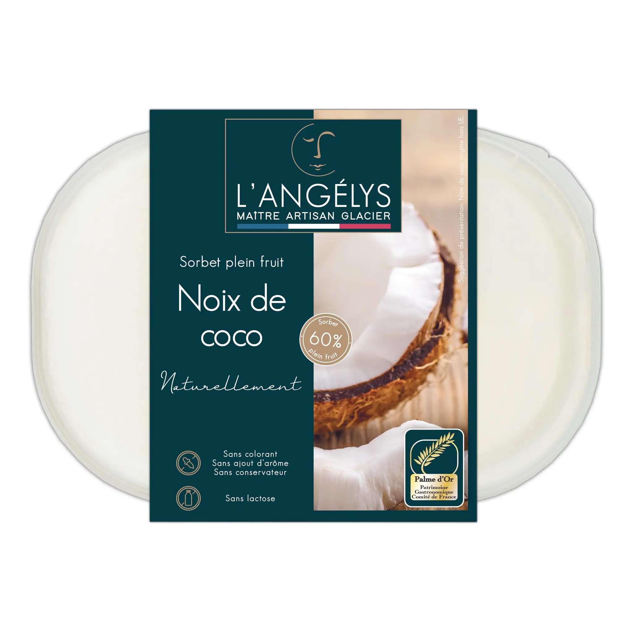 L'ANGELYS Sorbet plein fruit noix de coco