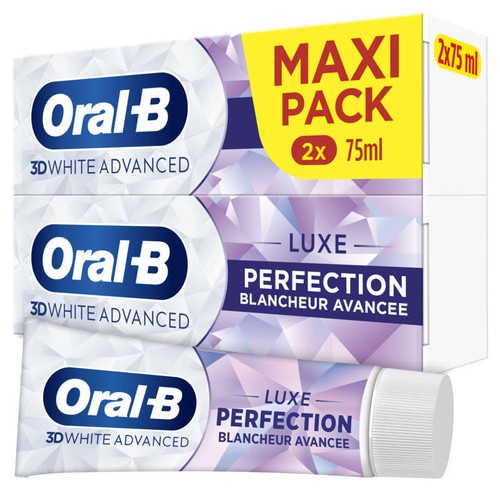 Oral-B 3D White Advanced Luxe Perfection Dentifrice 2x75ml