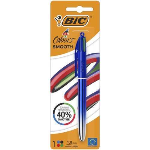 BIC Stylo bille 4 couleurs Smooth Gradient