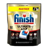 Finish Capsules Lave-Vaisselle Powerball Ultimate Plus Maxi Pack, 32 capsules