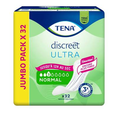 Tena Discreet ultra Serviettes normal, 32 serviettes