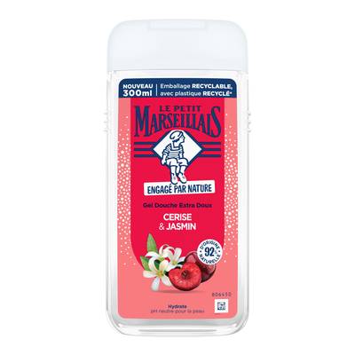 Le Petit Marseillais Gel douche extra doux cerise et jasmin, 300ml