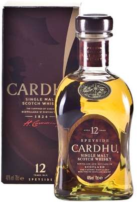 Whisky single malt 12 ans d'âge 40°, Cardhu (70 cl)