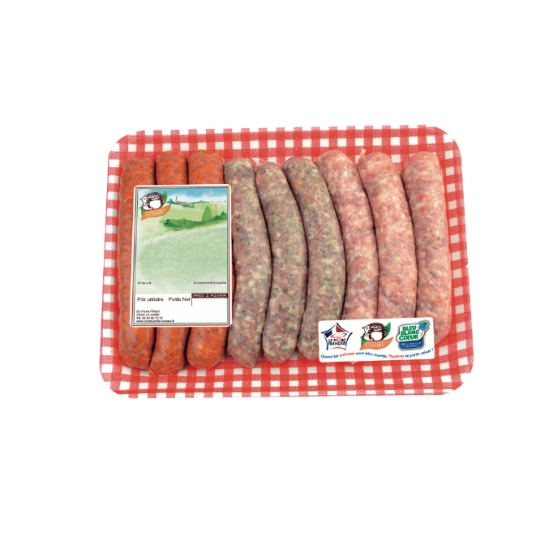 Saucisses à Griller ( Merguez- Chipolatas Nature et Persillés ) CHARCUTERIE COSME
