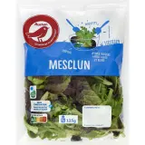 AUCHAN Mesclun roquette jeunes pousses de laitue et cerfeuil