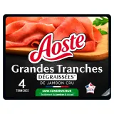 AOSTE Jambon cru grandes tranches dégraissées