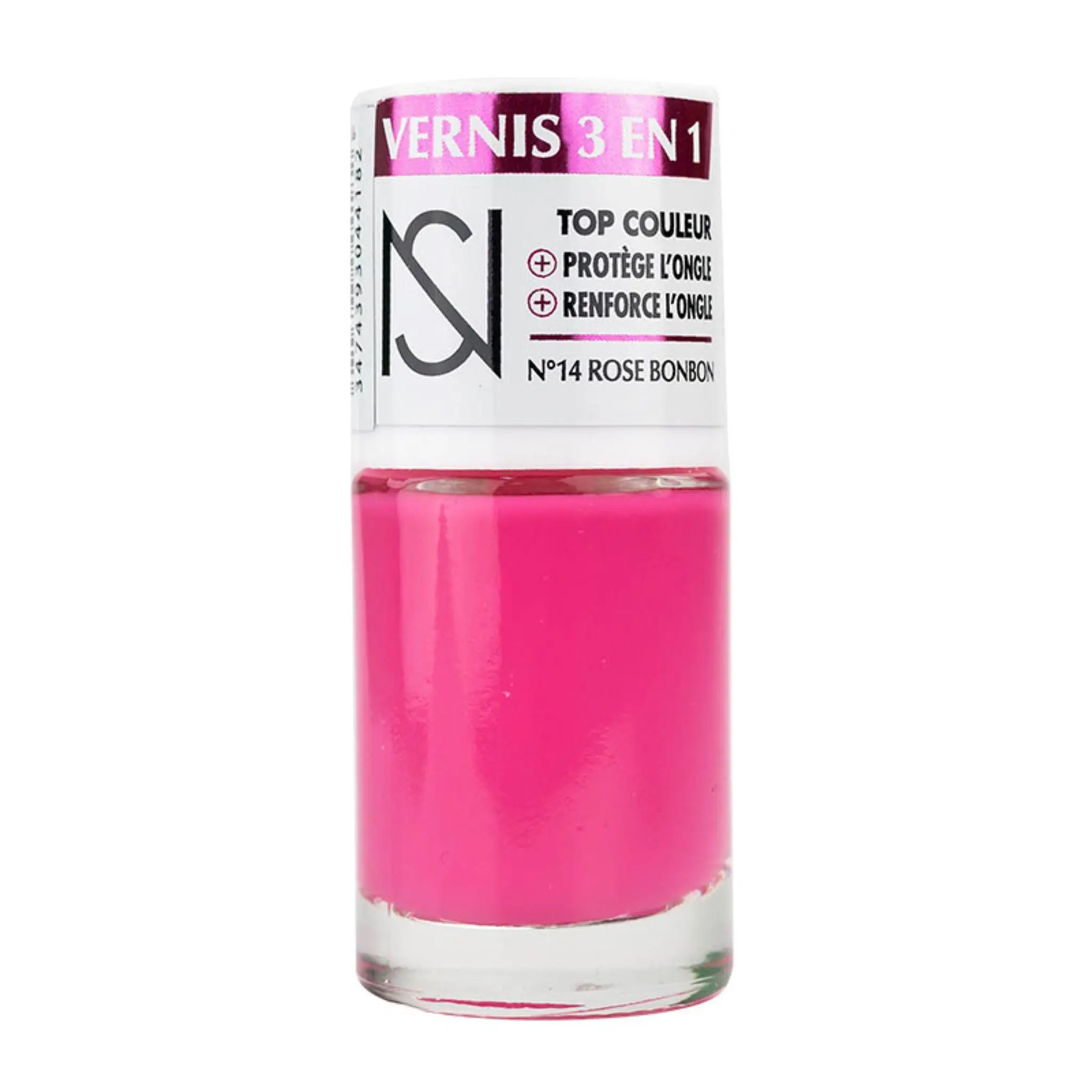 NS Vernis à ongles 3 en 1 14 rose bonbon