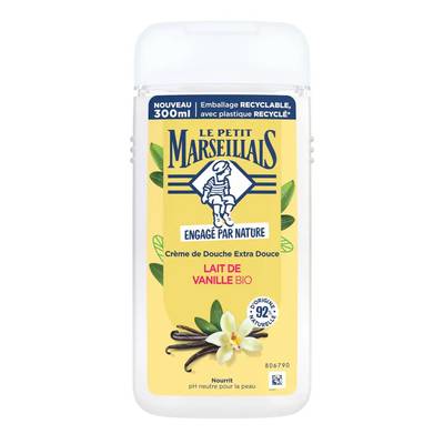 Le Petit Marseillais Crème de douche lait de vanille bio, 300ml