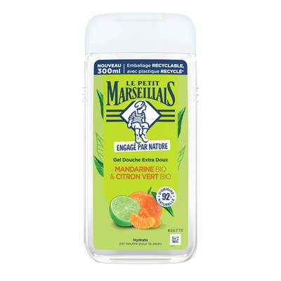 Le Petit Marseillais Gel douche mandarine bio et citron vert bio, 300ml