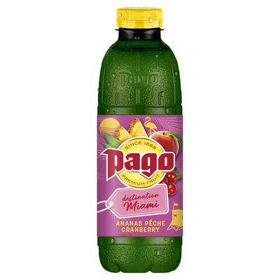 Pago Jus ananas pêche cranberry, 75cl