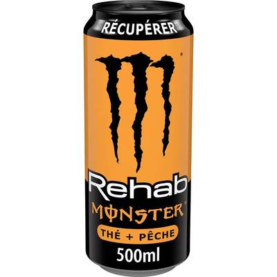 Monster Rehab Thé Pêche, Boisson énergisante, 50cl
