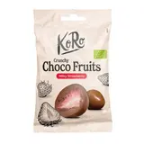 Koro Fraises lyophilisées enrobées de chocolat au lait Bio, 50g