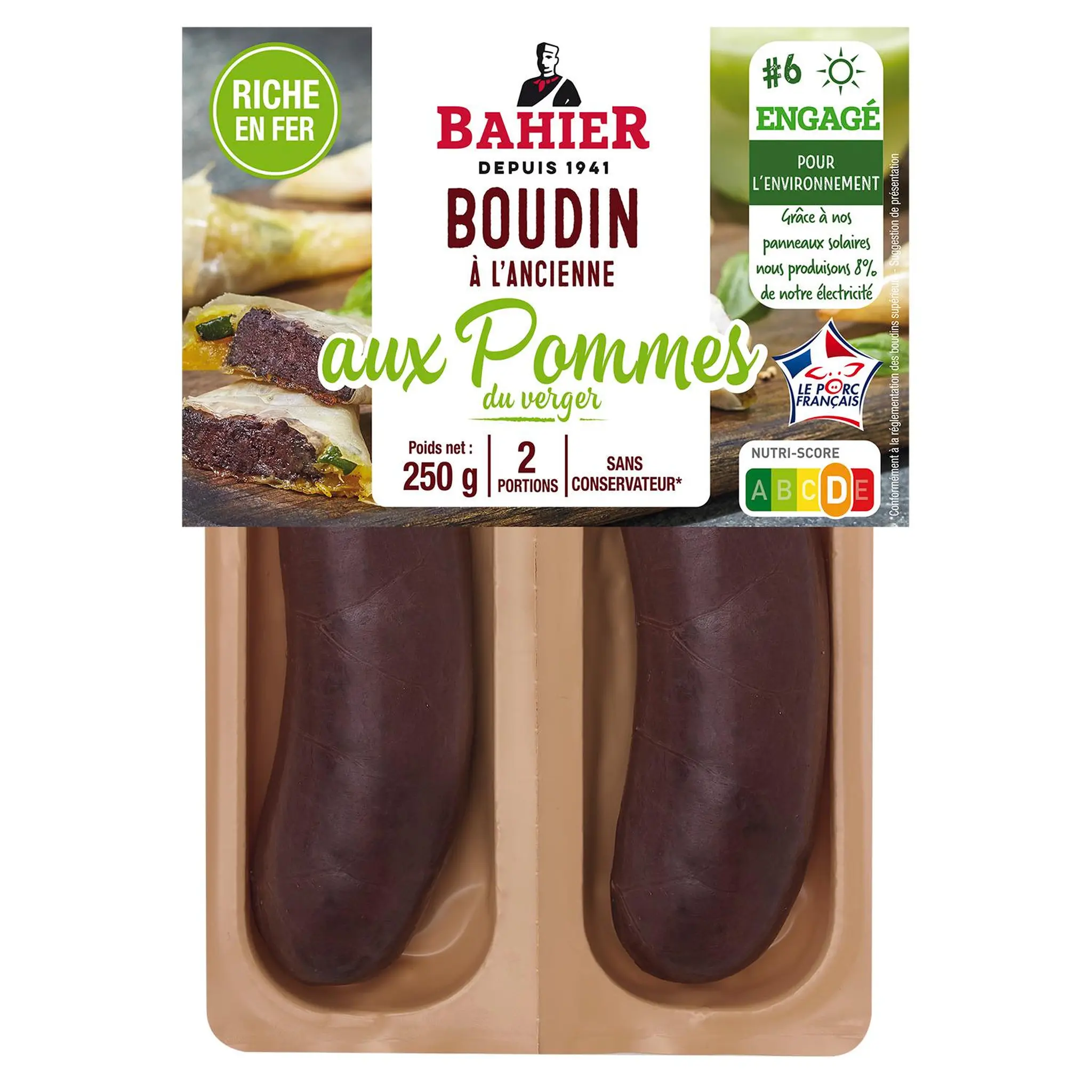 BAHIER Boudin noir à l'ancienne aux pommes du verger