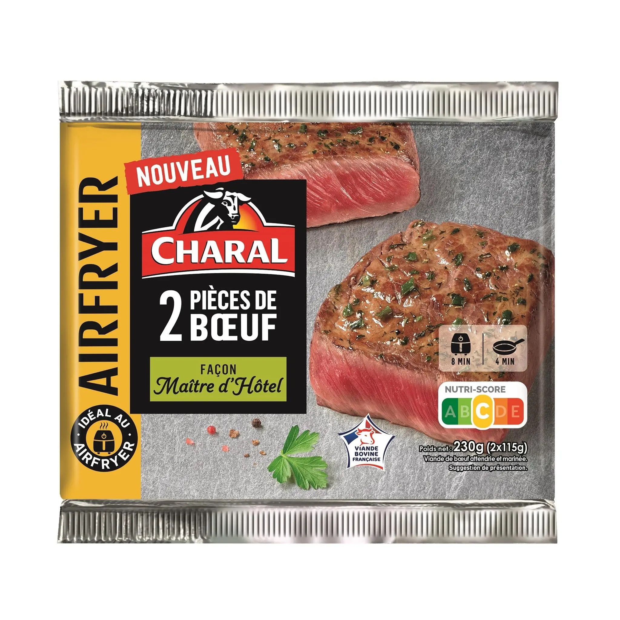 CHARAL Pavé de bœuf marinée façon maître d'hôtel