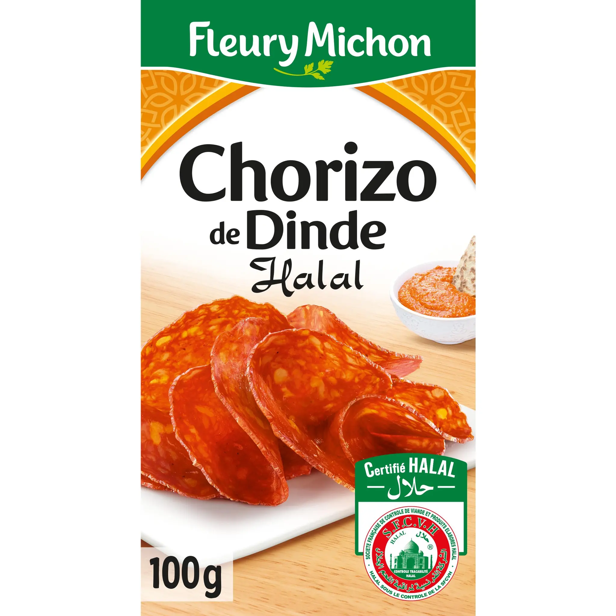FLEURY MICHON Chorizo de dinde halal