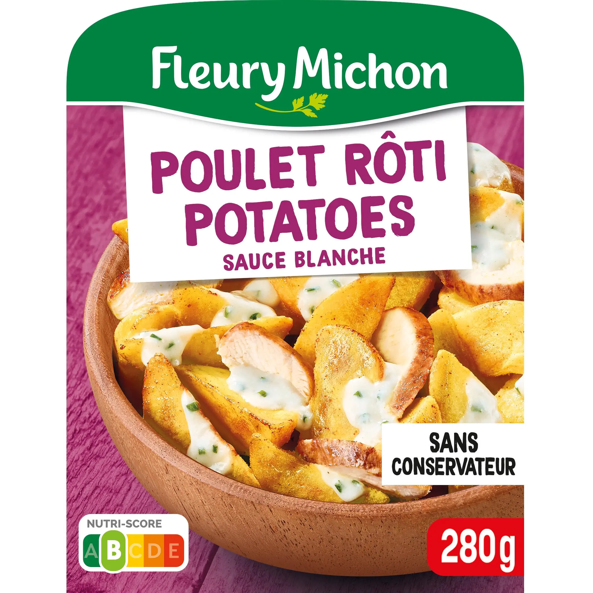 FLEURY MICHON Poulet rôti et potatoes sauce blanche