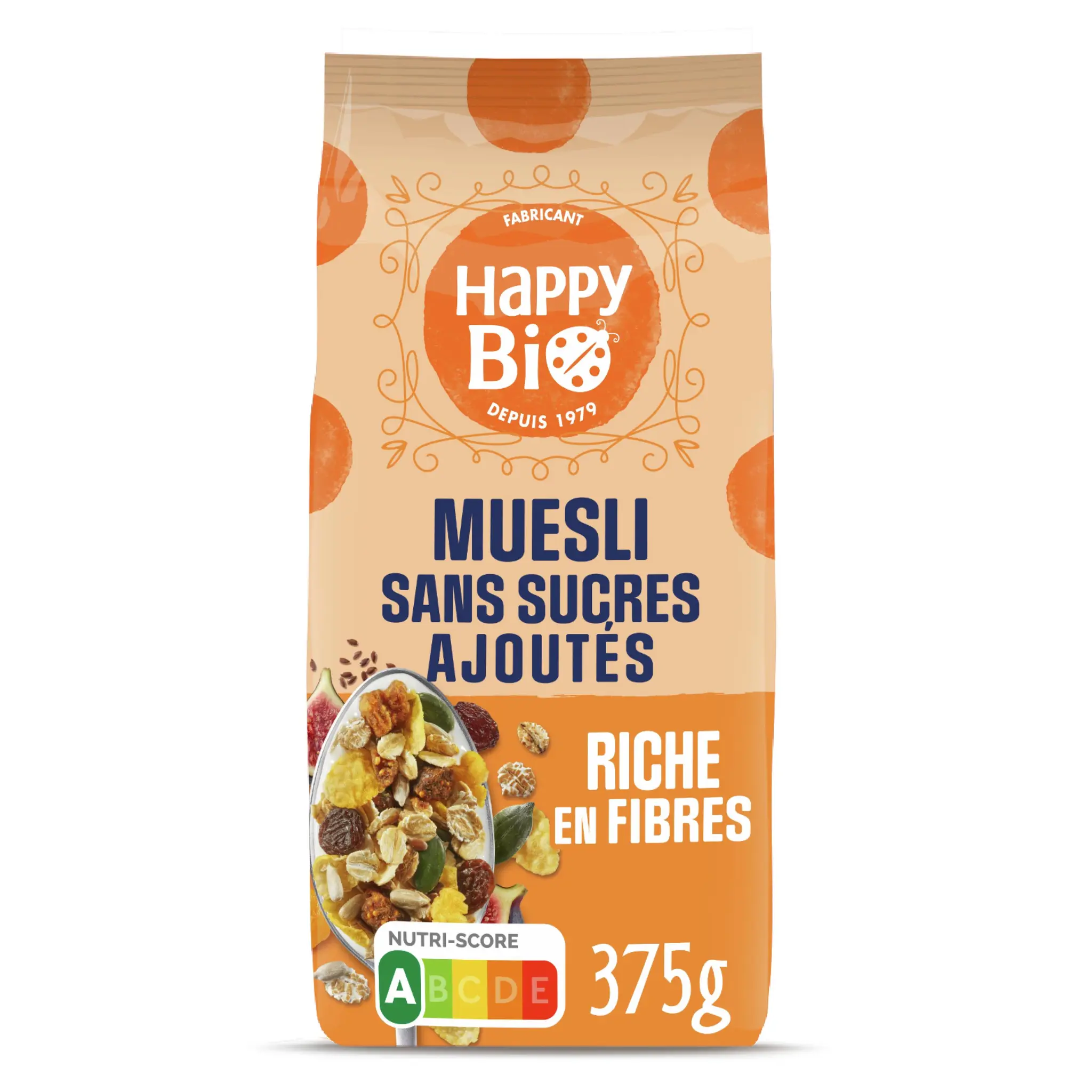 HAPPY BIO Muesli sans sucres ajoutés