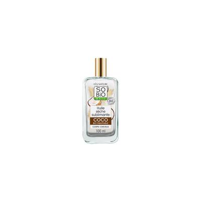 SO'BIO ETIC Huile Sèche Sublimante Corps et Cheveux à la Coco, 100ml