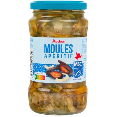 Auchan Moules apéritif MSC, 350g