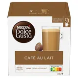 Nescafe Dolce Gusto Café capsules Compatible Dolce Gusto café au lait, 30 capsules
