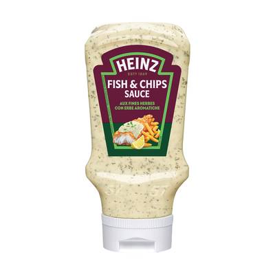 Heinz Sauce Fish and Chips aux fines herbes en flacon souple Squeeze Top Down, 220g