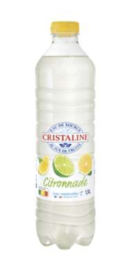 Eau aromatisée à la citronnade, Cristaline (1,5 L)