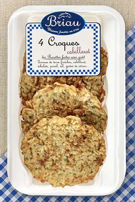 Croques Cabillaud, Maison Briau (x 4, 400 g)