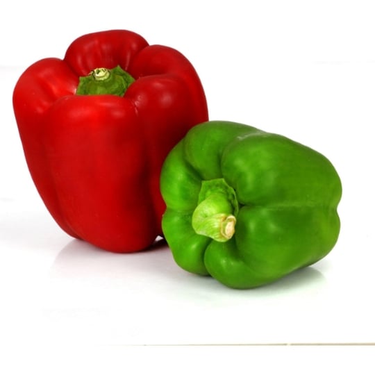 Poivrons  panachés bio Rouge & vert