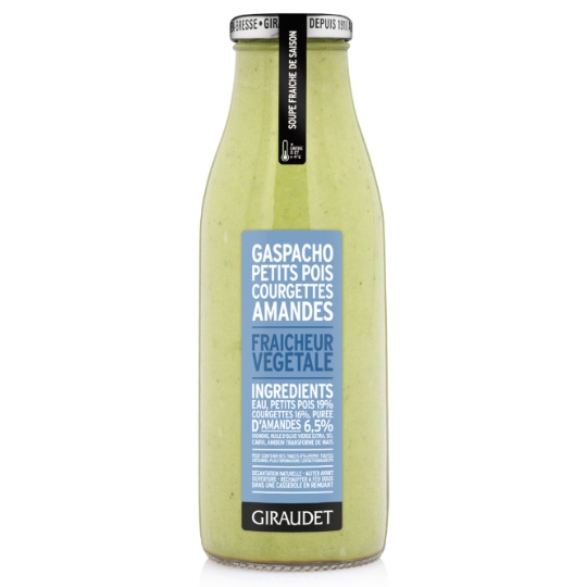 Gaspacho Petits Pois Courgettes Amandes GIRAUDET