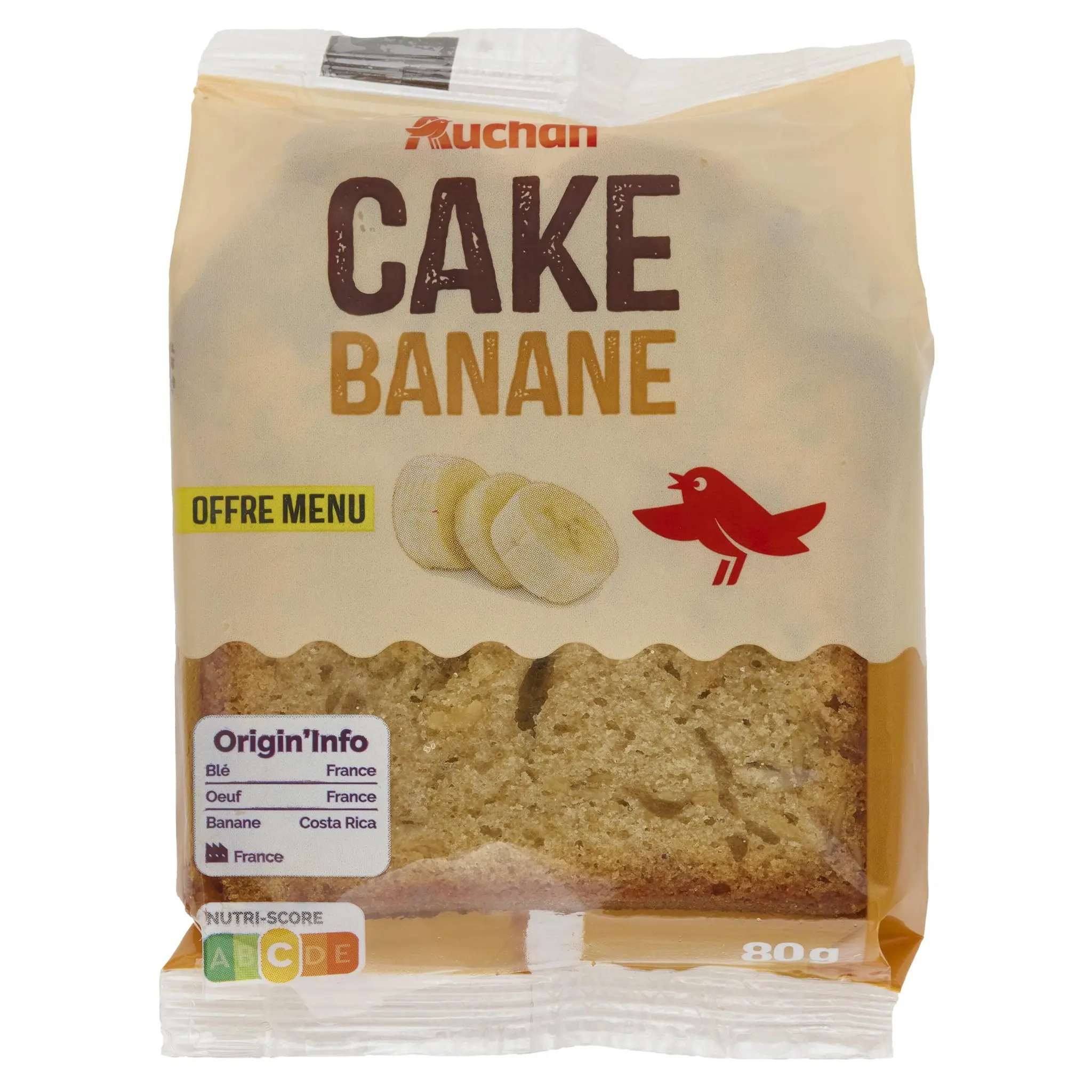 AUCHAN Cake à la banane