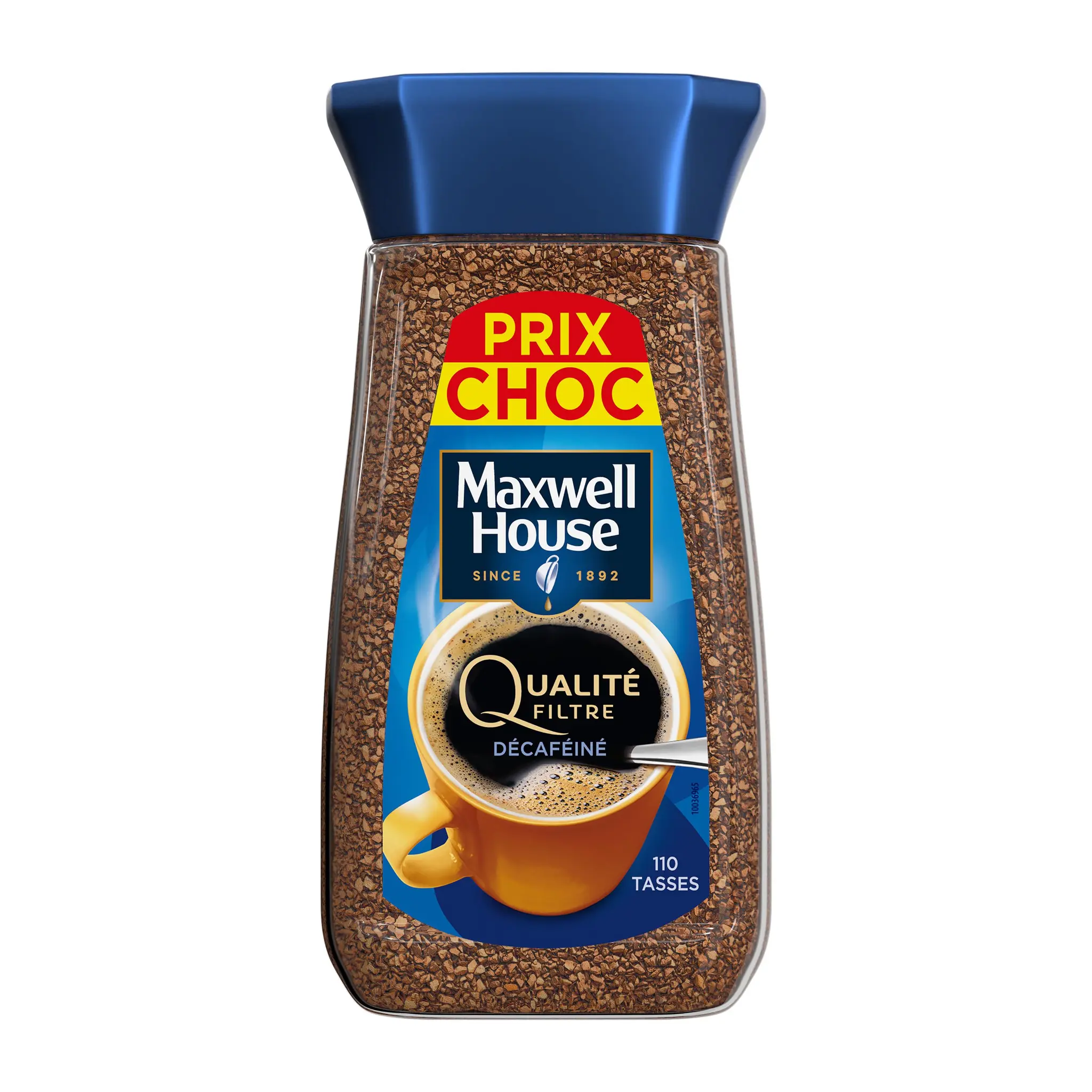 MAXWELL HOUSE Café soluble qualité filtre décaféiné