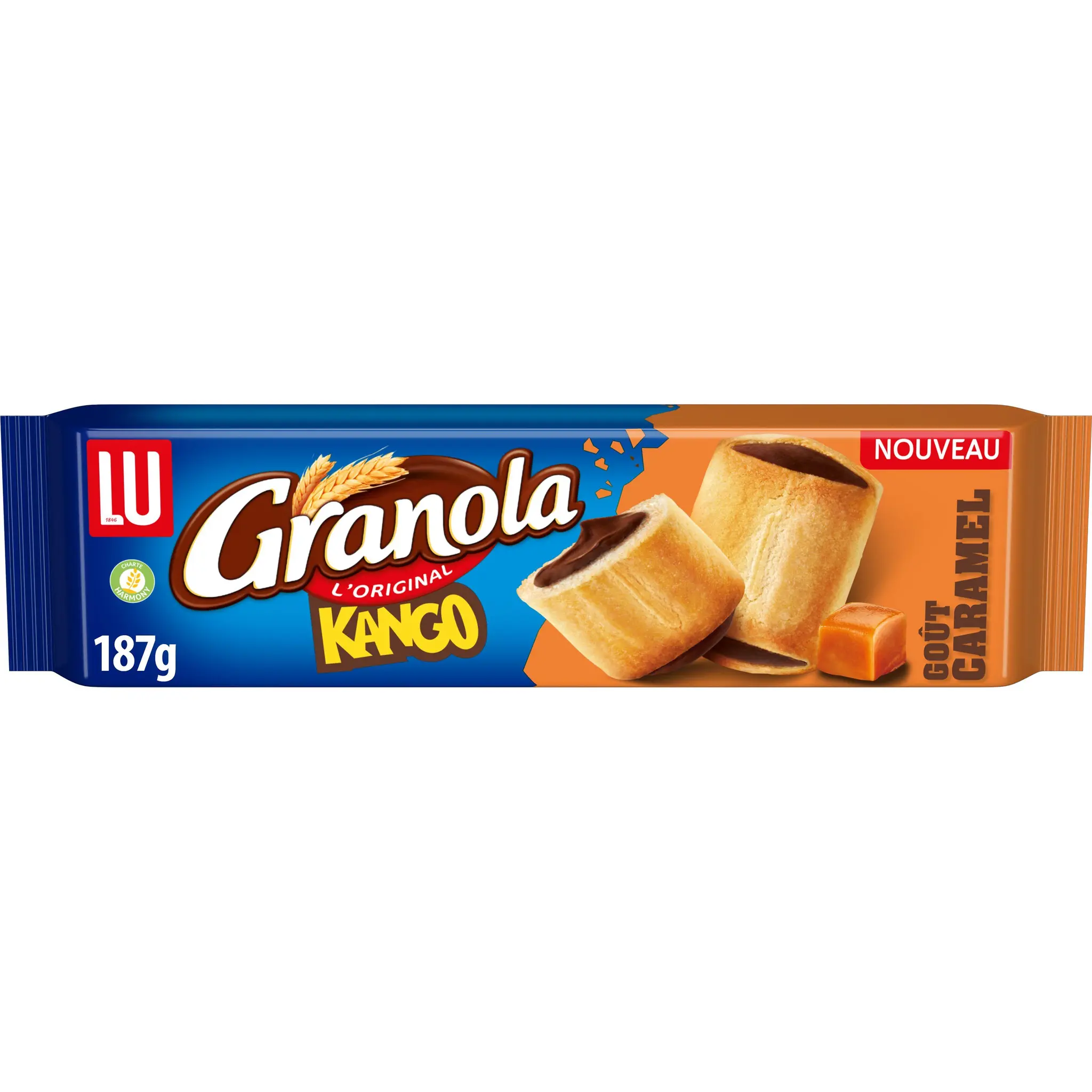 GRANOLA Kango biscuits fourrés chocolat caramel