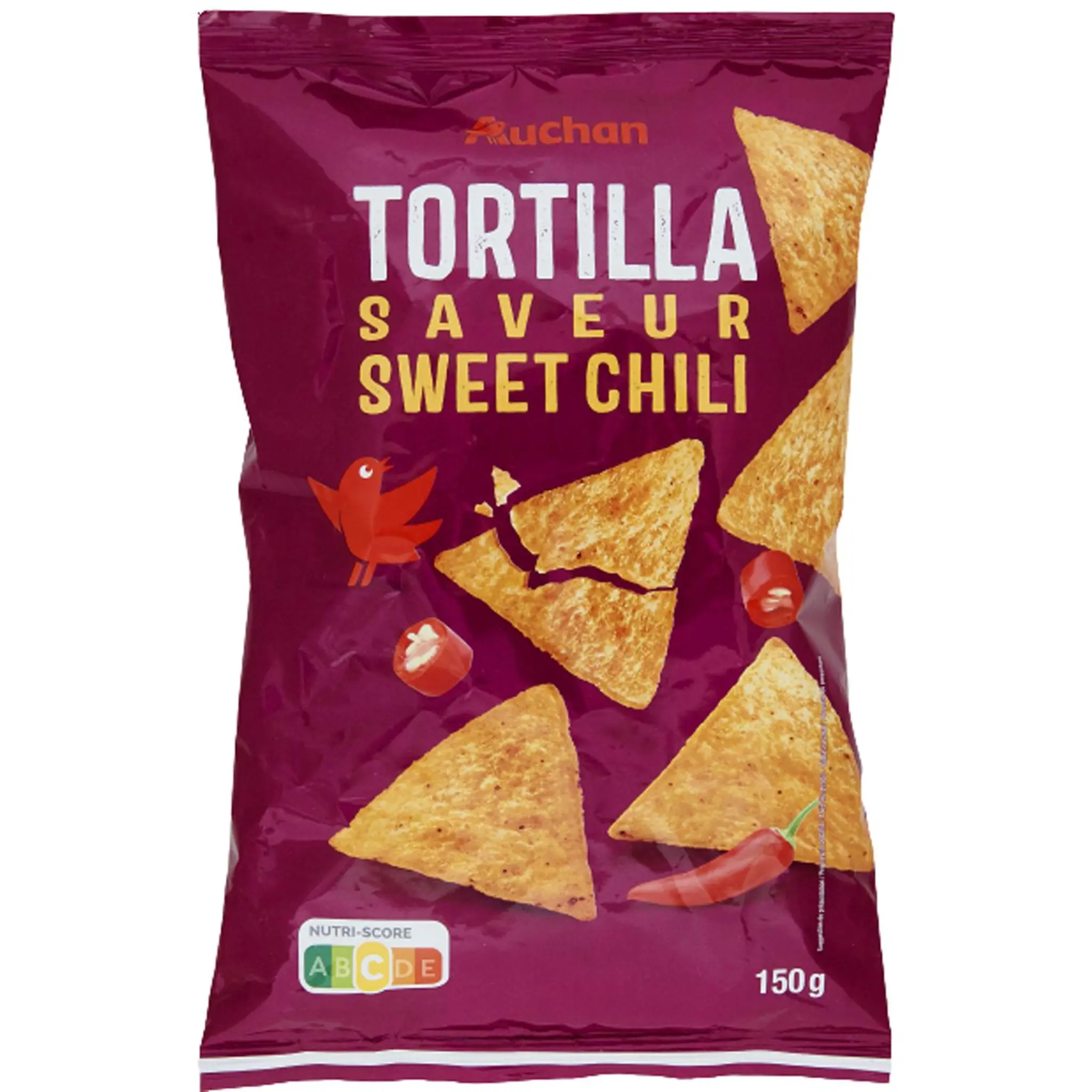 AUCHAN Tortillas saveur sweet chili