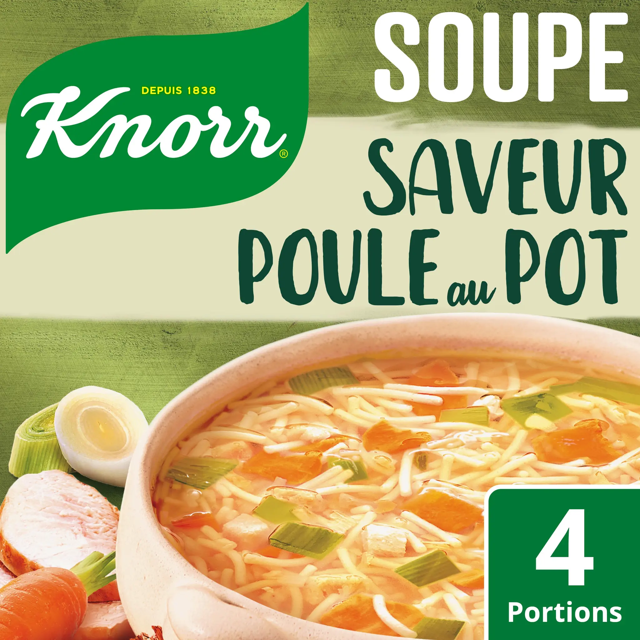 KNORR Soupe déshydratée poule au pot aux petits légumes