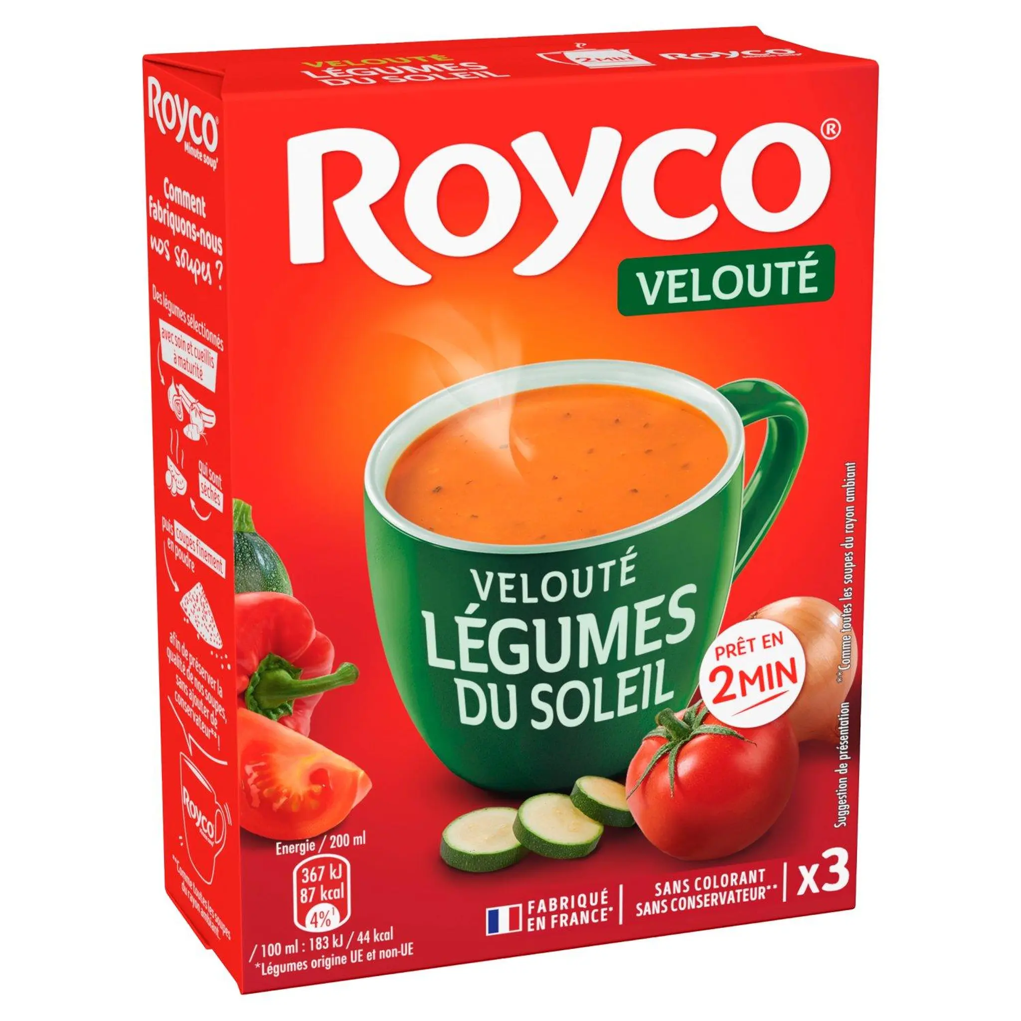 ROYCO Soupe instantanée aux légumes du soleil
