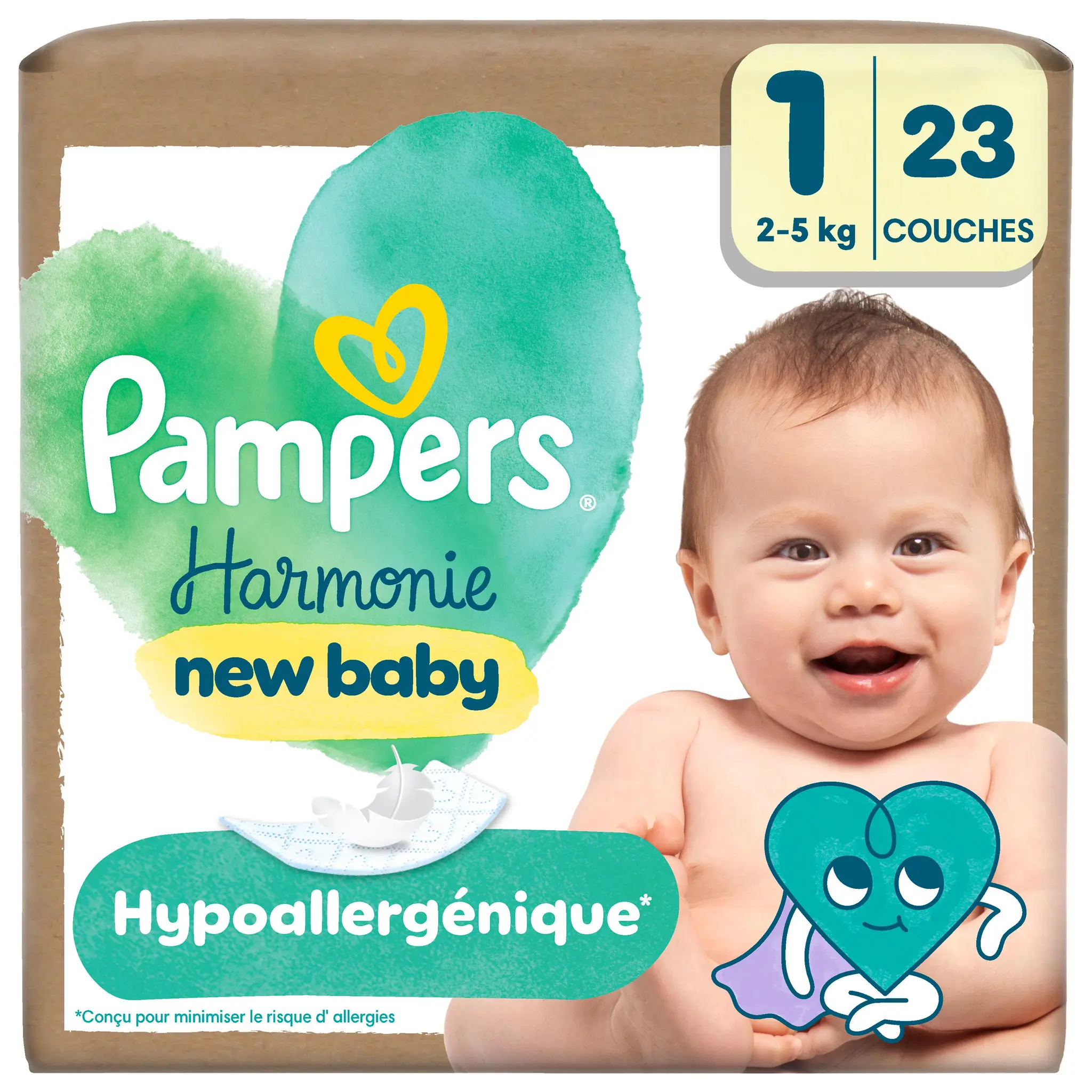 PAMPERS Harmonie couches taille 1 (2-5kg)