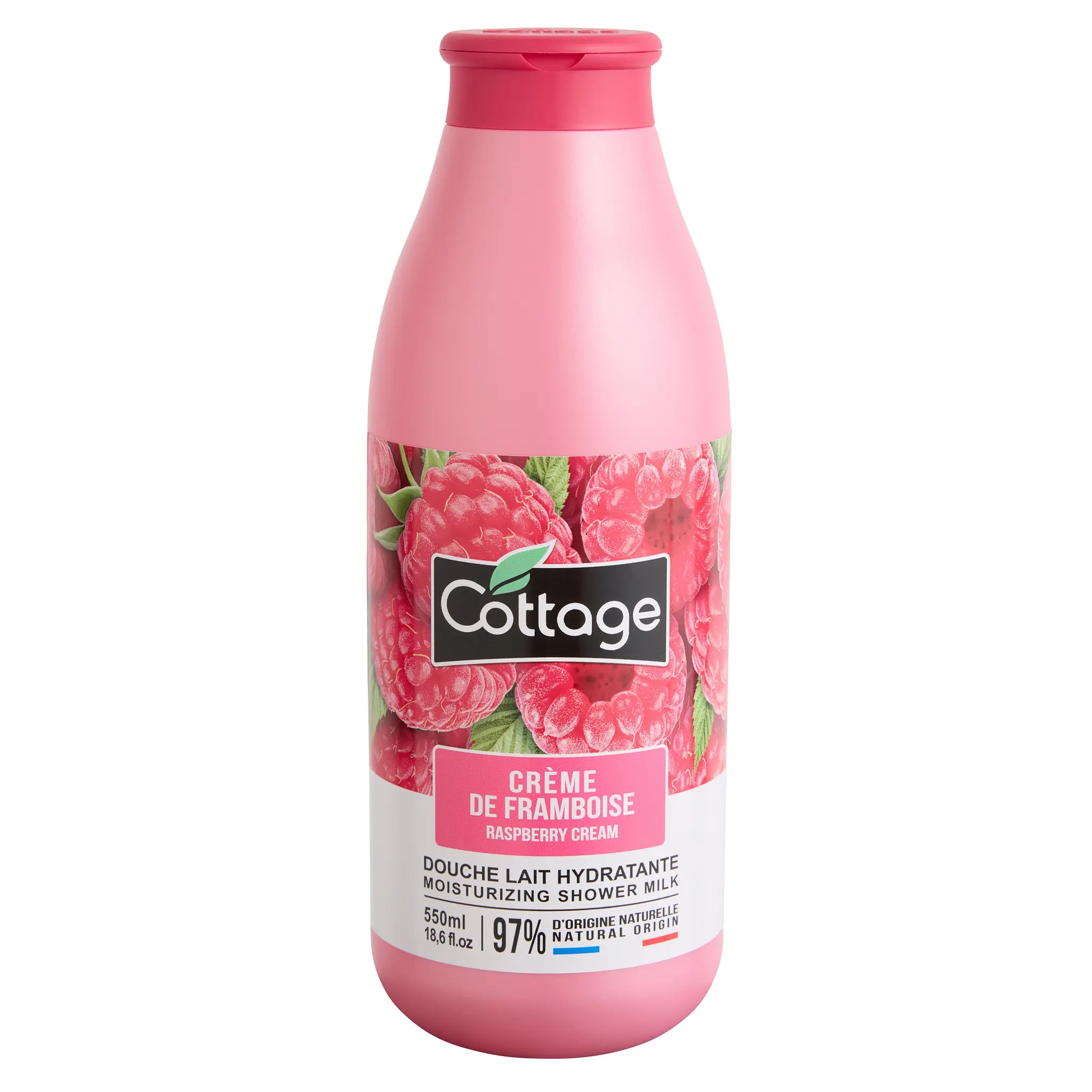 COTTAGE Douche lait hydratante crème de framboise