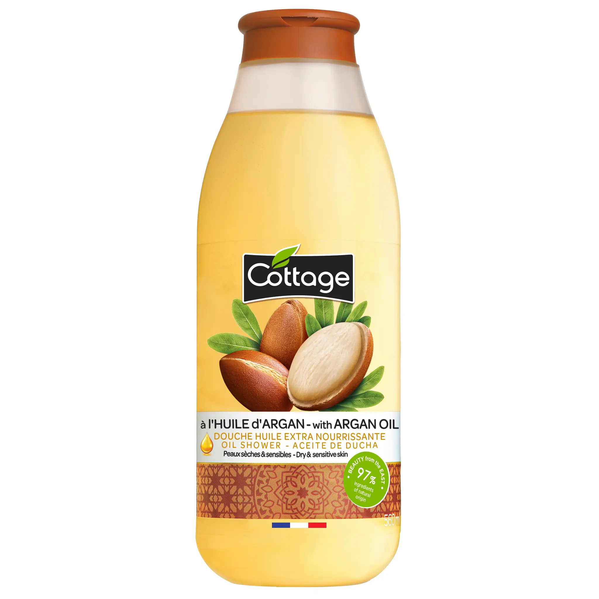 COTTAGE Douche huile extra nourrissante à l'huile d'argan