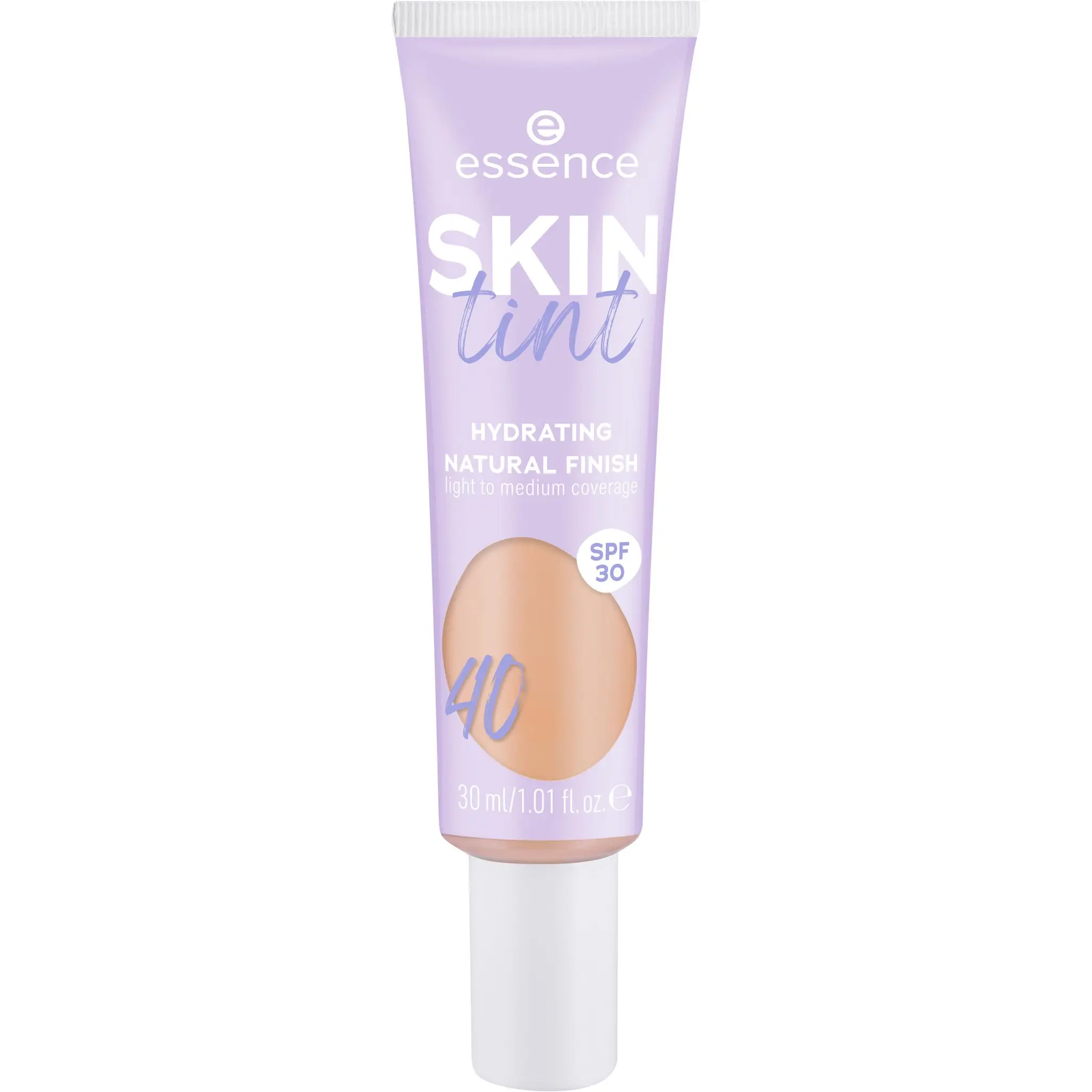 ESSENCE Skin tint fond de teint FPS30 hydratant teinte 40