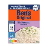 Ben's Original Riz Basmati Gourmand en Sachets Cuisson, 4x125g