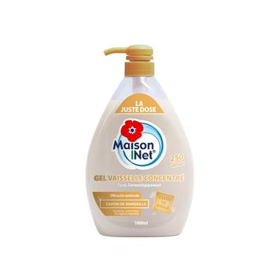 Maison Net Gel Vaisselle Savon de Marseille, 1L