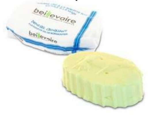 Beurre artisanal cru demi-sel croquant, Beillevaire (250 g)