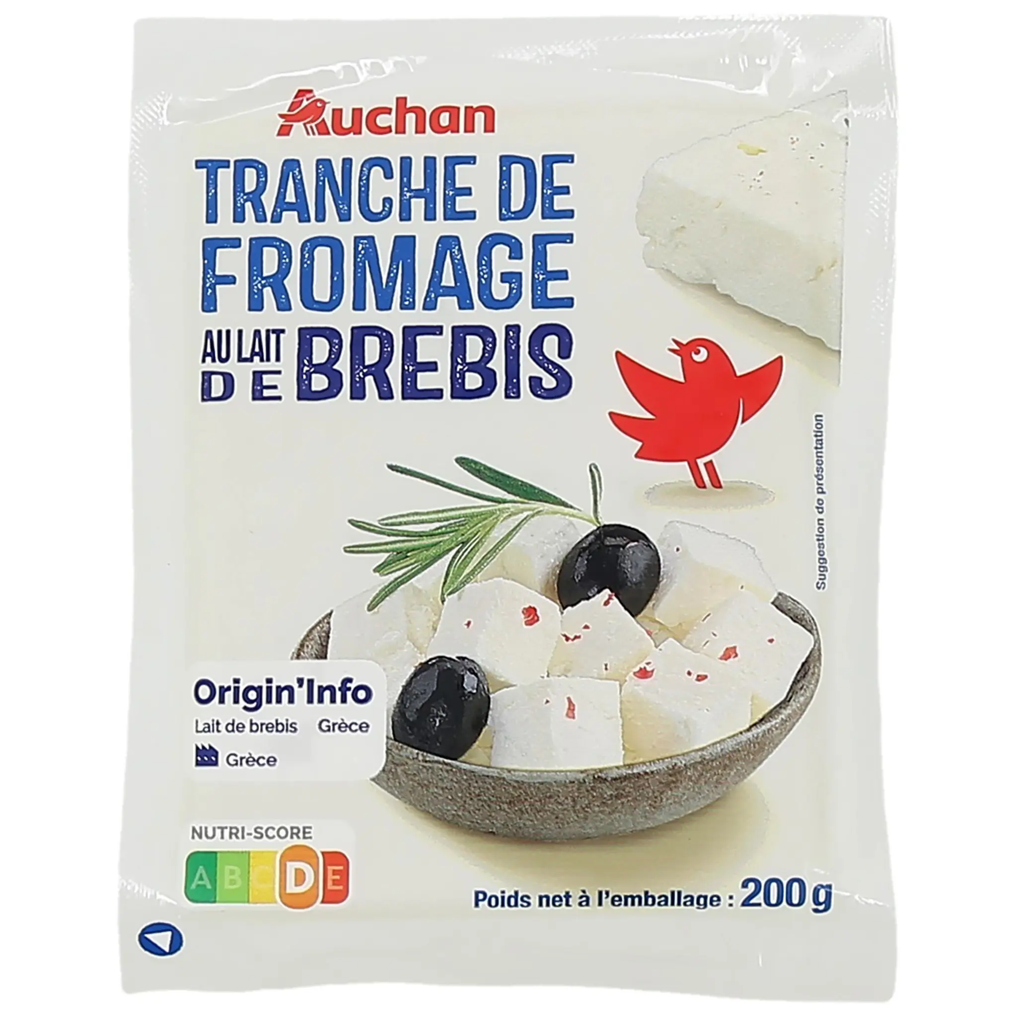 AUCHAN Fromage de brebis en tranches