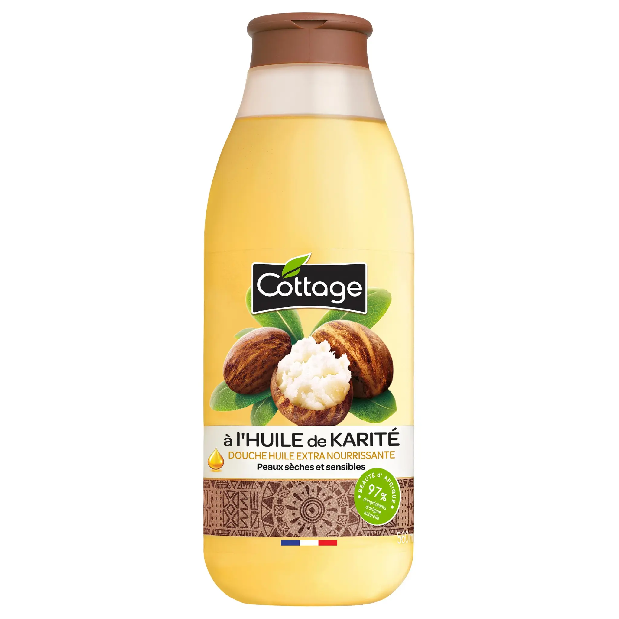 COTTAGE Douche huile extra nourrissante à l'huile de karité