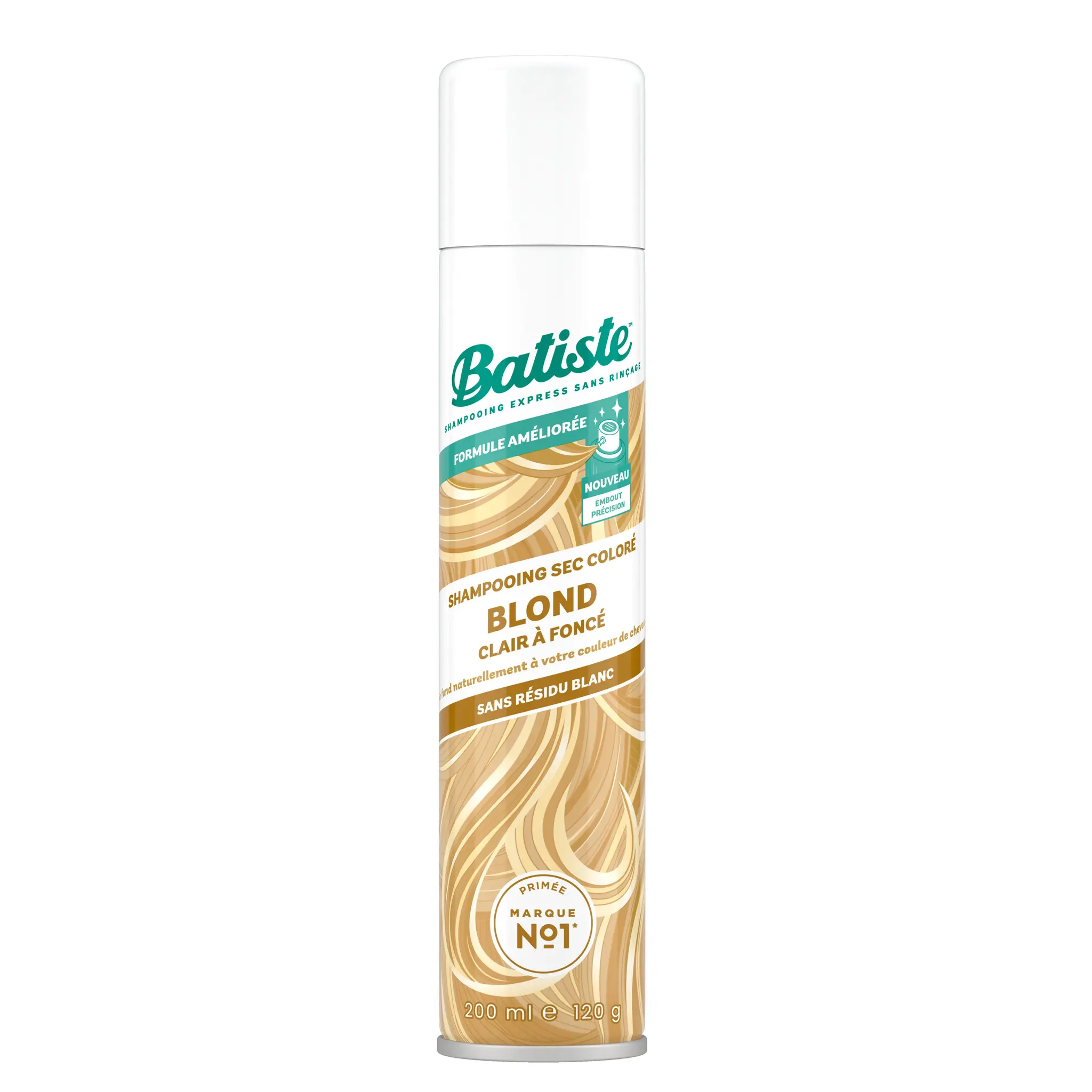 BATISTE Shampooing sec coloré blond clair à foncé
