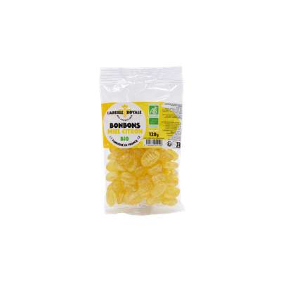 Bonbons miel et citron BIO, L'Abeille Royale (120 g)