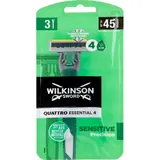 Wilkinson Quattro Essential Rasoirs jetables pour Homme Sensitive Précision x3
